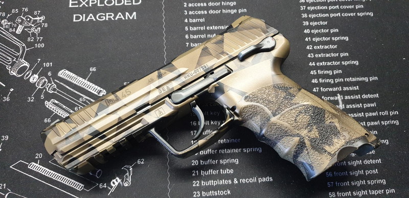 Bild 1 für HK 45 USP MARUI - peinture Cerakote Aerografockeur