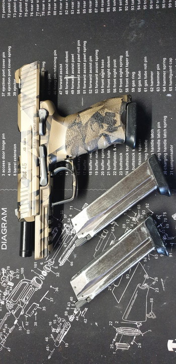 Bild 5 für HK 45 USP MARUI - peinture Cerakote Aerografockeur