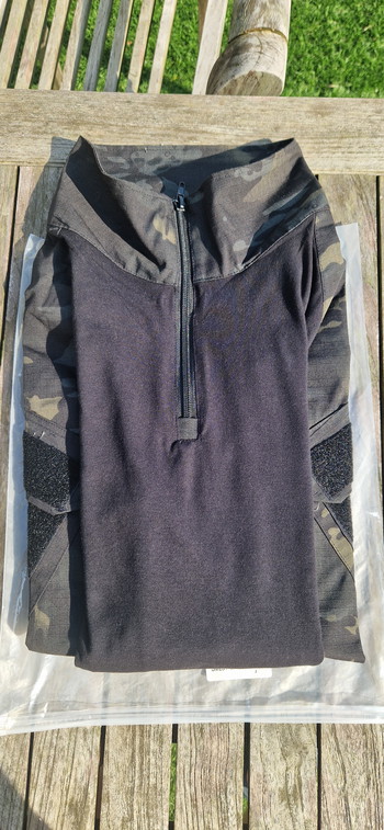 Afbeelding 2 van Nieuw!!Tactical vest, tactische jas, army print, zwart