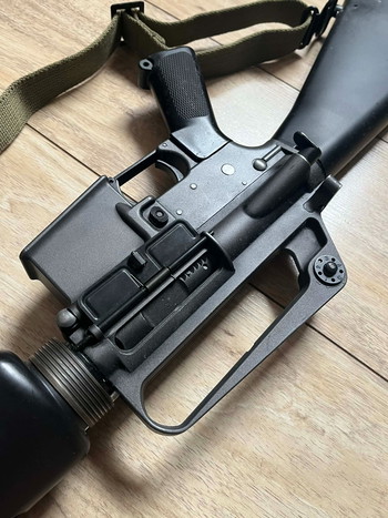 Afbeelding 3 van Late production XM16E1 WE GBB + early Brownells stock.