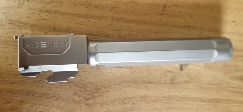 Afbeelding 1 van RWA Agency Arms Barrel for  G17, 18C, RWA EXA GBB - Silver