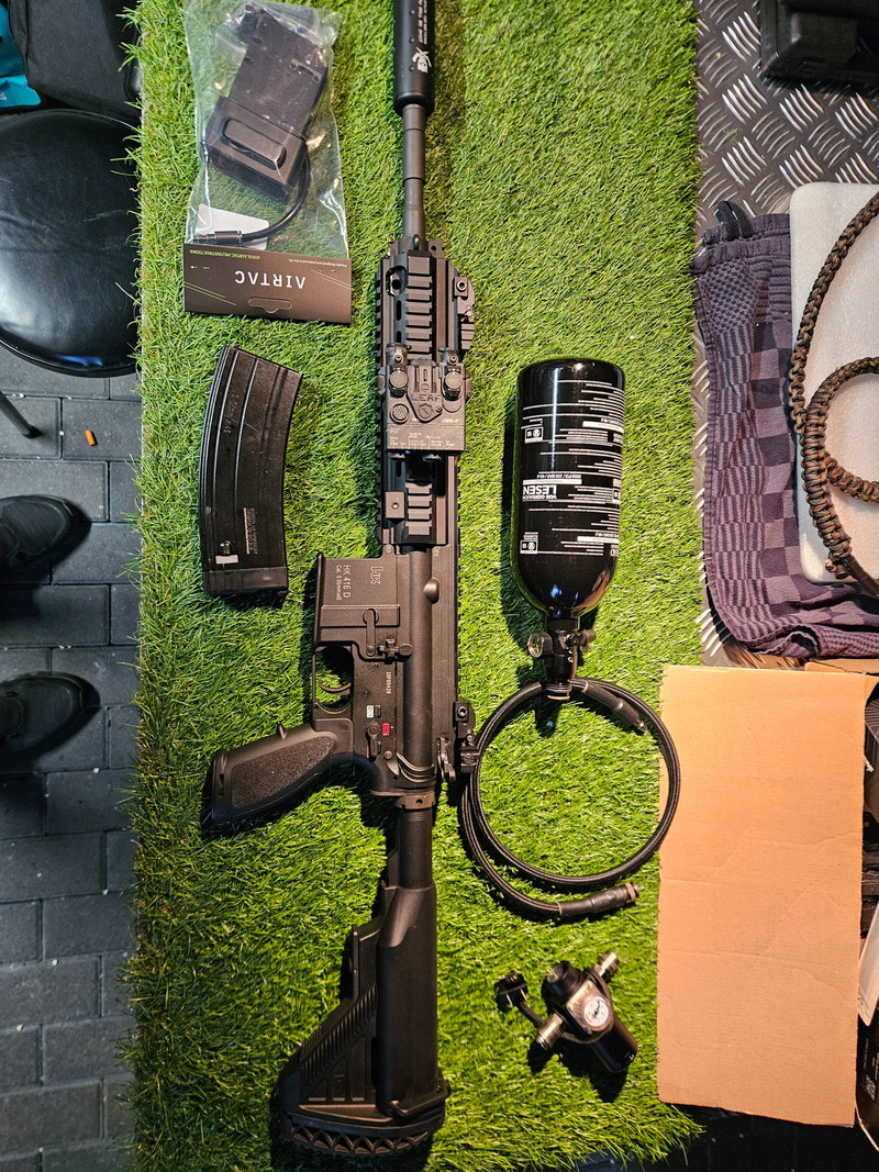 Immagine 1 di HK 416D  F stamp met ggb magazijn en hpa setup