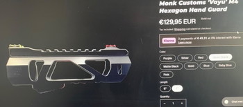 Imagen 3 de Monk customs voyu m4 hexagon Hand guard