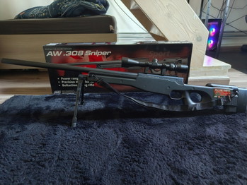 Imagen 2 de ASG AW 308 Sniper,SL, Spring + bbs + targets