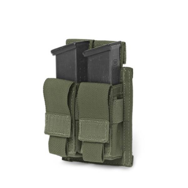 Image 1 pour Warrior Assault Systems - Elite OPS Direct Action Double 9mm Pistol Pouch - Olive Drab