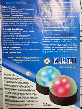 Imagen 4 de Koop/ruil: 5x5 G&G M.E.T. II targetbank met timer