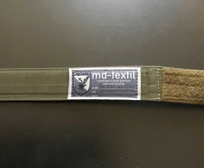 Image 1 for MD-TEXTIL inner belt (loop velcro) ranger green