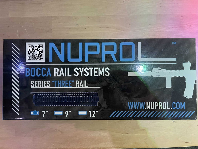 Image 1 for Airsoft Nuprol Bocca floating rail 7'' voor M4, ongebruikt