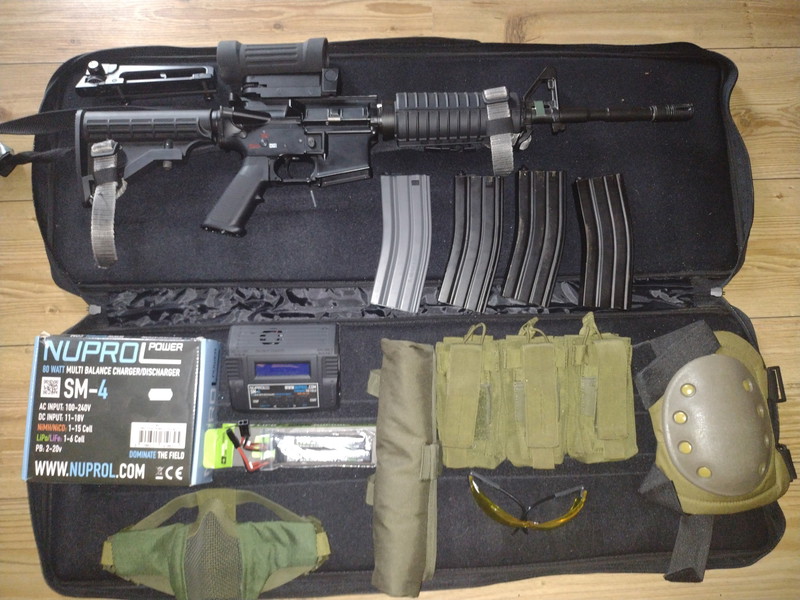 Image 1 for Beginner set compleet M4 G&G GC16 CARBINE + accessoires.