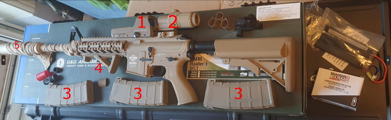 Image 1 pour G&G CM16 Raider L Tan