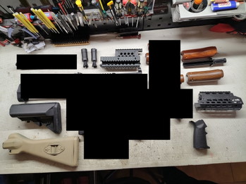 Image 2 for Opruiming airsoft externals onderdelen - Body - receivers - barrels - stocks - handguards
