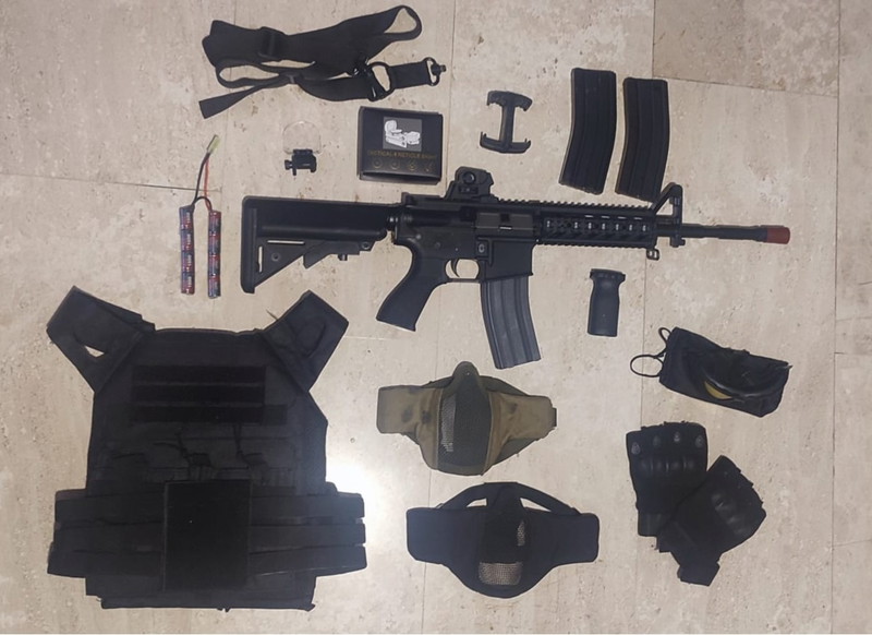Imagen 1 de Complete beginnerset, G&G CM16 RAIDER L BLACK