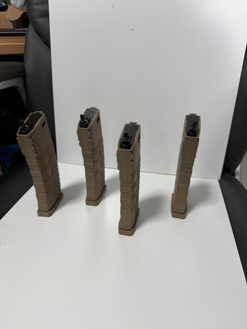 Image 2 for 4x G&G m4 magazijnen desert tan Midcaps!