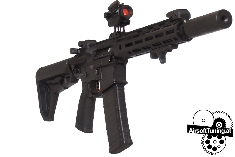 Image 1 pour Tuning AR-15 ETU | 1.6 Joule | 23 RPS | DE M906B | Full Metal | Cyma Rotary Hopup | with Accessories | QSC