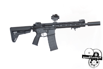 Image 3 for Tuning AR-15 ETU | 1.6 Joule | 23 RPS | DE M906B | Full Metal | Cyma Rotary Hopup | with Accessories | QSC