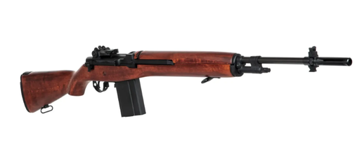 Afbeelding van A&K real wood M1A airsoft gun + 2 mag's