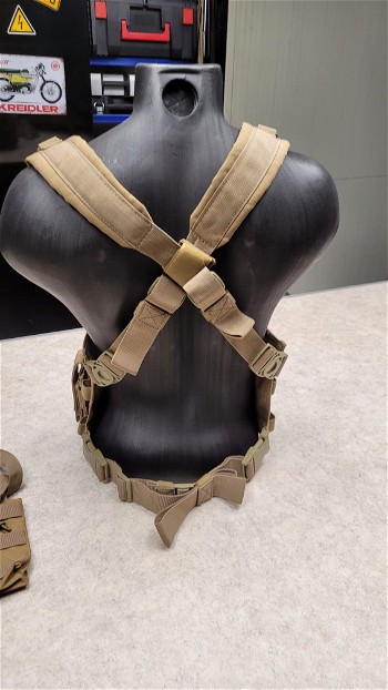 Image 3 for Tan chest rig / belt / pouches ect