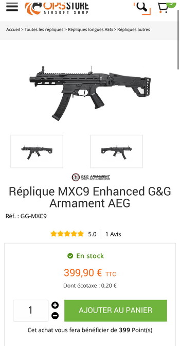 Image 4 pour MXC9 G&G COMME NEUF