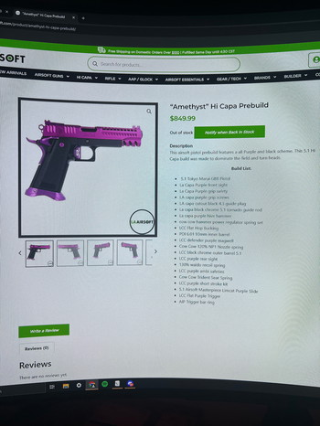 Afbeelding 4 van LA Capa Customs Hi Capa Build (zo goed als nieuw)