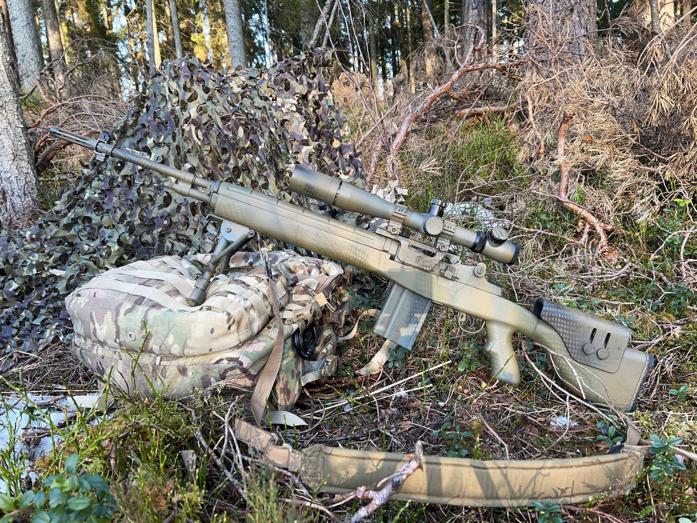 Sniper Rifle Modified Custom build USMC M14 DMR sniper rifle - Airsoft Bazaar