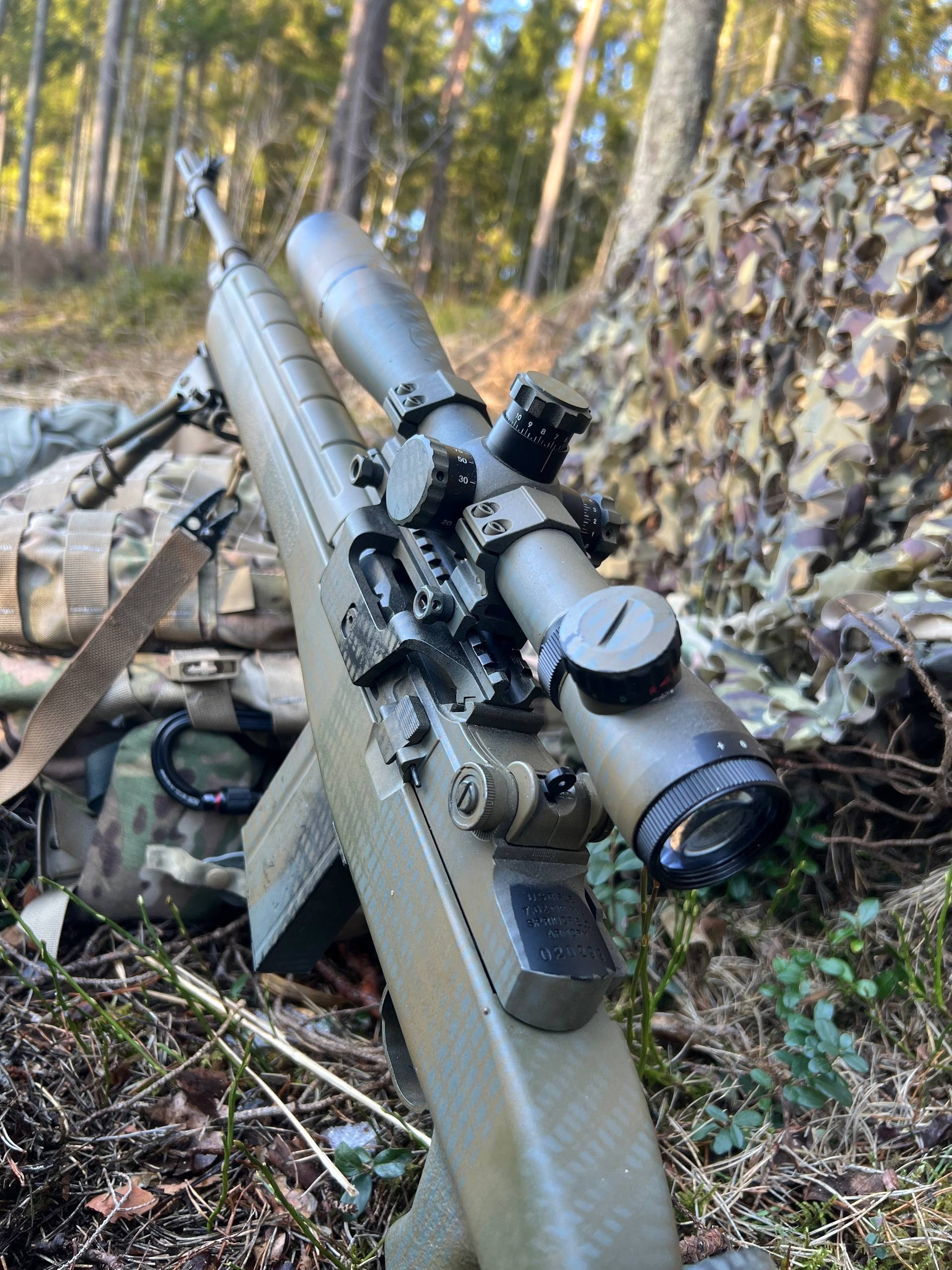Sniper Rifle Modified Custom build USMC M14 DMR sniper rifle - Airsoft Bazaar