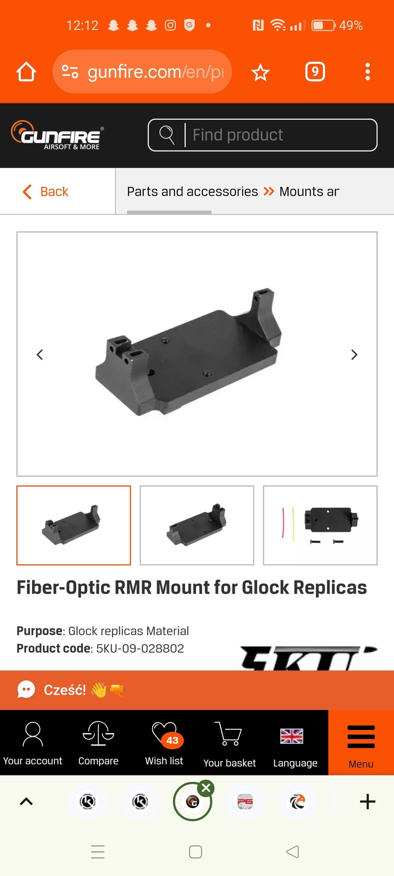 Image 1 for Gezocht: Glock RMR mount