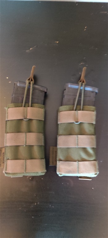 Image 2 for Mag Pouch Warrior Assault Systems Single Molle Open 5.56 mm OD Green