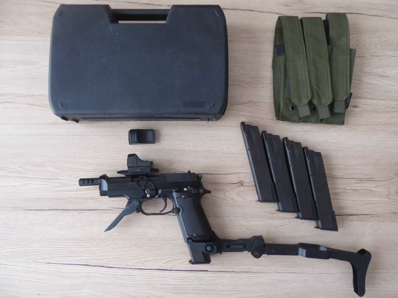 Bild 1 für KWA/ASG ''Raffica'' M93R + foldable stock