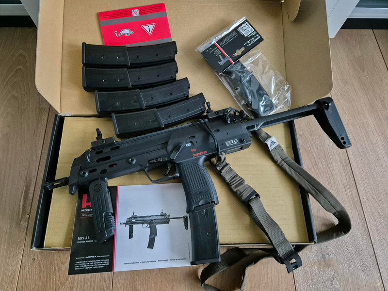 Bild 1 für H&K MP7 A1 AEG Umarex incl. 5 mags en 2 batterijen