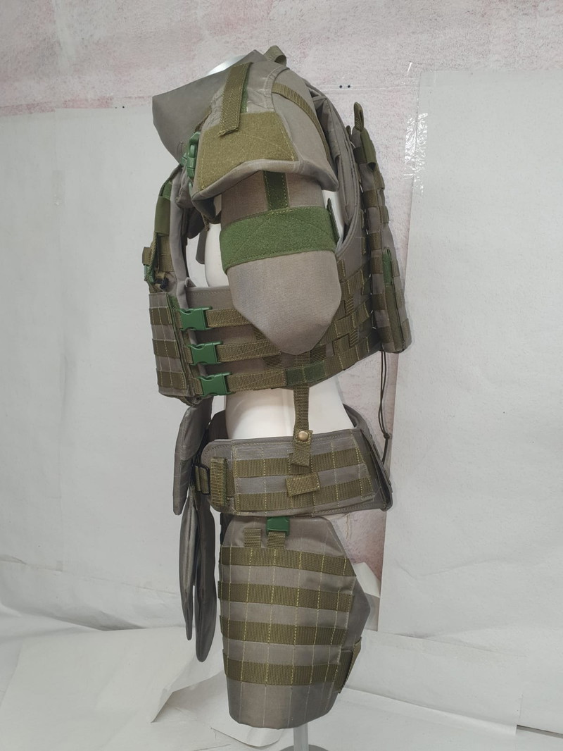Imagen 1 de Tactical Body Armor Systems Plate Carrier West Special Forces SEK Stone Grey Olive Handmade