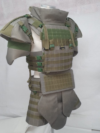 Imagen 2 de Tactical Body Armor Systems Plate Carrier West Special Forces SEK Stone Grey Olive Handmade