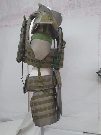 Image 3 pour Tactical Body Armor Systems Plate Carrier West Special Forces SEK Stone Grey Olive Handmade