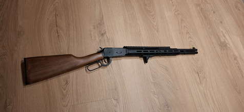 Image for Double Bell M1894 Tactical Western Rifle mit Hülsenauswurf Vollmetall CO2 6mm BB schwarz - Echtholz-Version