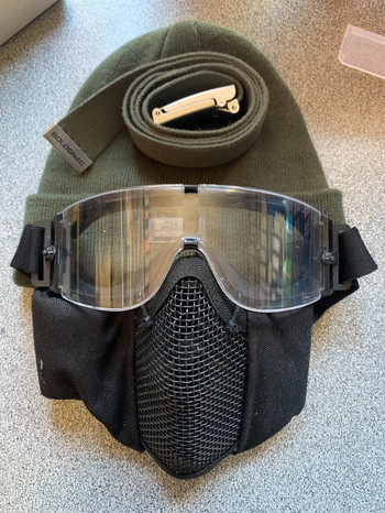 Image 4 for Invader Gear 6094A-RS Plate carrier ranger green met pouches en gezichtsbescherming