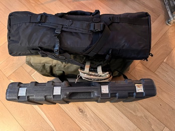 Image 4 pour Te koop complete Airsoft uitrusting, incl uniek H&K attack en sniper geweer in 1 met ombouwset