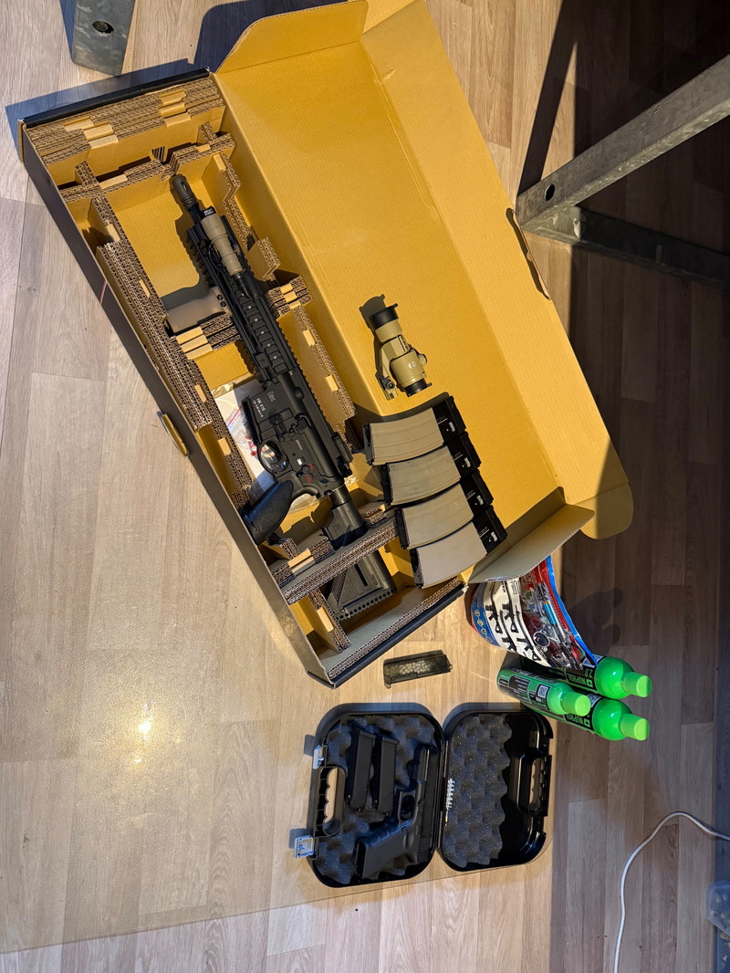 Afbeelding 1 van GBB Umarex HK416 en Umarex Glock 17