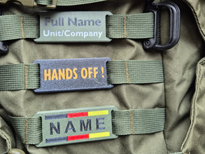 Imagen para Gepersonaliseerde MOLLE Name Tag | Naamplaatje