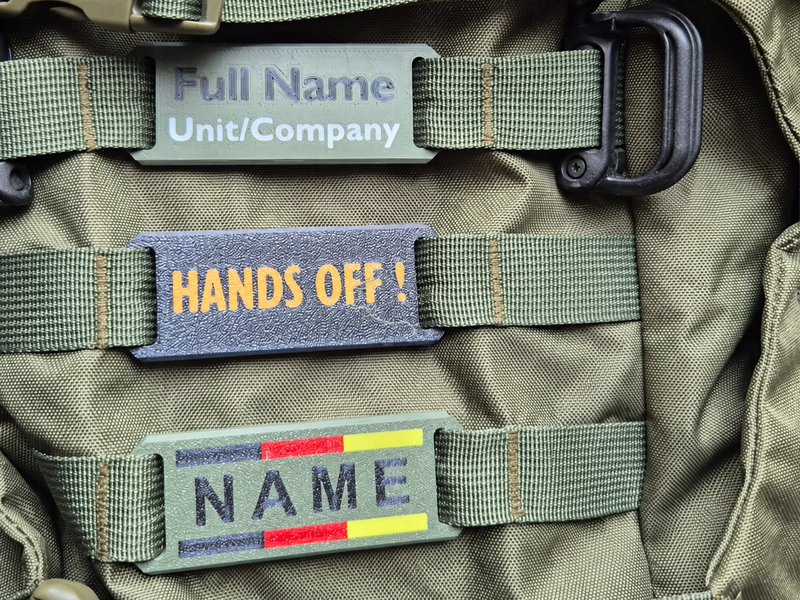 Image 1 for Gepersonaliseerde MOLLE Name Tag | Naamplaatje
