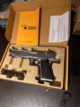 Afbeelding van Desert Eagle .50AE Silver Cybergun/WE GBB