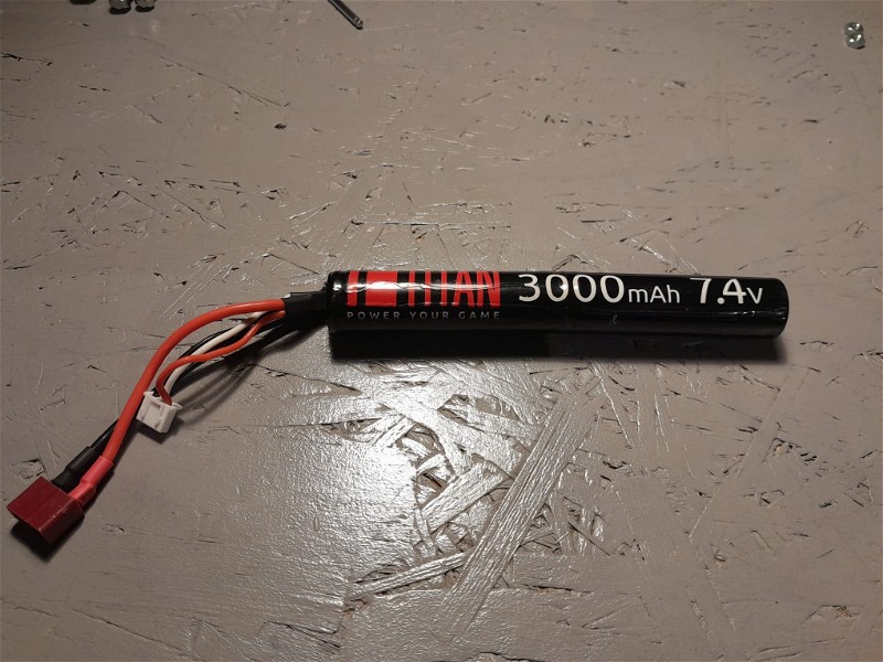 Image 1 for Batterij Titan Li-ion 7.4V 3000mAh Stick T-Plug Deans