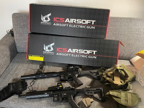 Image for 2x ICS airsoft replica + FNX 45 en veel extra accessoires