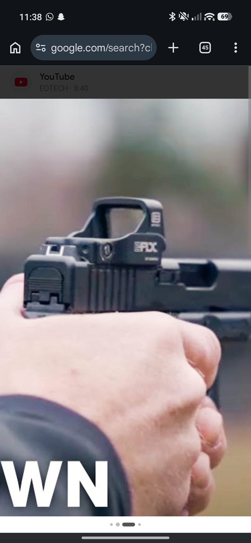 Afbeelding 1 van Eotech EFLX replica red dot rmr pistol optic / rail mounted optic