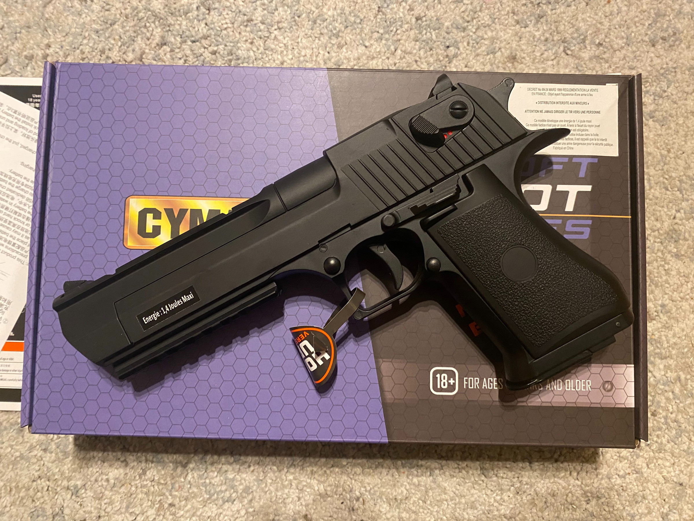 DESERT EAGLE AEP MOSFET VERSION CYMA 2X - Airsoft Bazaar
