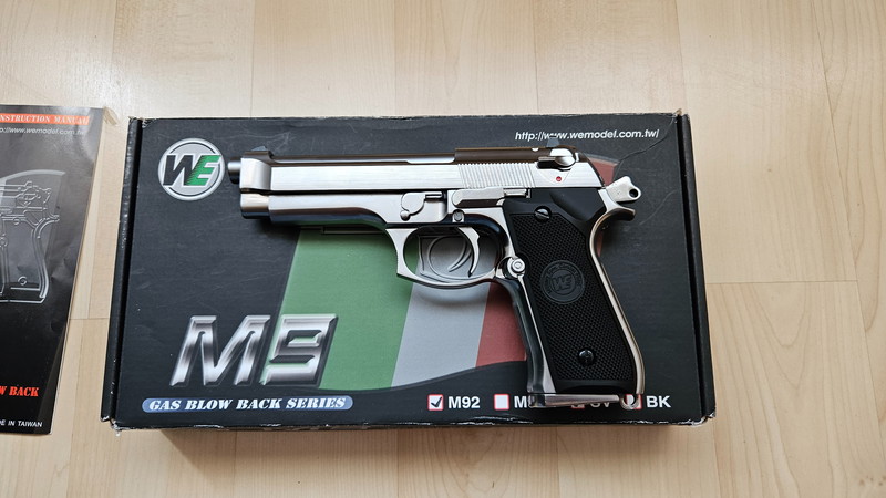 Afbeelding 1 van WE M92 Silver GBB