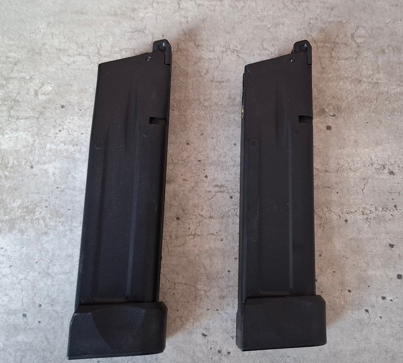 Image 1 for 2 x NIEUW! TTI Volledig CNC aluminium lichtgewicht magazijn voor Hi-Capa (OPRUIMPRIJS)