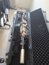 Afbeelding van Verkoop Cybergun M249 TAN + supp + Scope + 2x Batt
