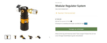 Afbeelding 3 van Polarstar Modular Regulator System Regulator HPA, nieuwstaat! (2x aanwezig)