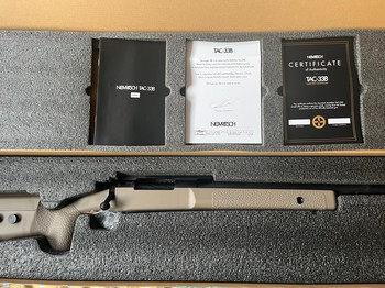 Afbeelding 3 van SUPER RARE - Novritsch TAC338 with full loadout + accessories + original box with certificate and everything included!