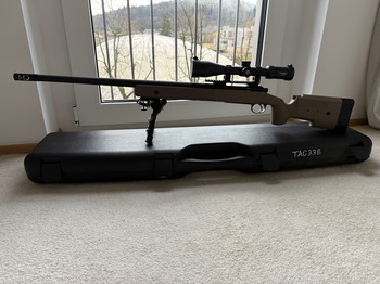 Afbeelding 4 van SUPER RARE - Novritsch TAC338 with full loadout + accessories + original box with certificate and everything included!