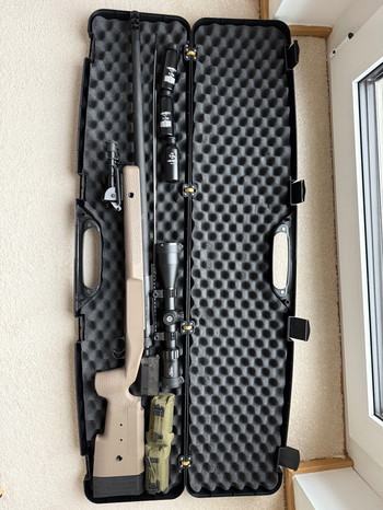 Afbeelding 5 van SUPER RARE - Novritsch TAC338 with full loadout + accessories + original box with certificate and everything included!